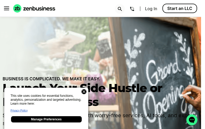 ZenBusiness — start and grow your business platform